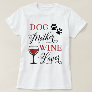 Camiseta Cachorro Mãe Vinho Fresco Fofo Pet Mãe Cofo Cofo C