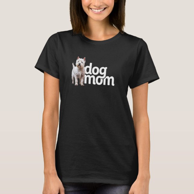 Camiseta Cachorro Mãe West Highland White Terrier (Frente)