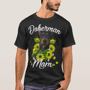 Camiseta Cachorro Mães Dia de as mães Presente Girassol Dob