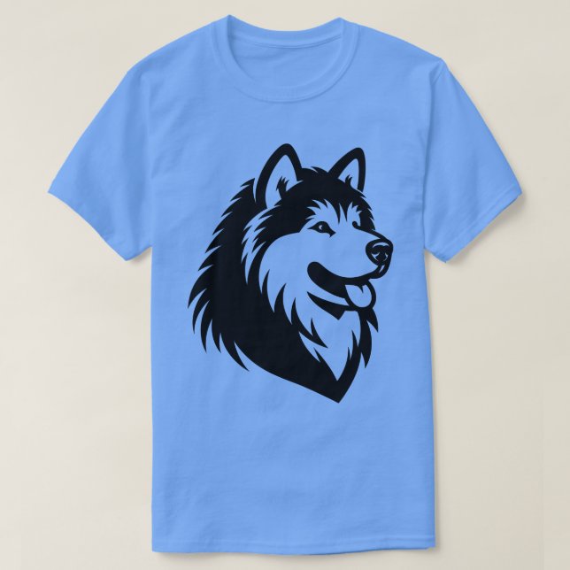 Camiseta Cachorro Malamute do Alasca (Frente do Design)