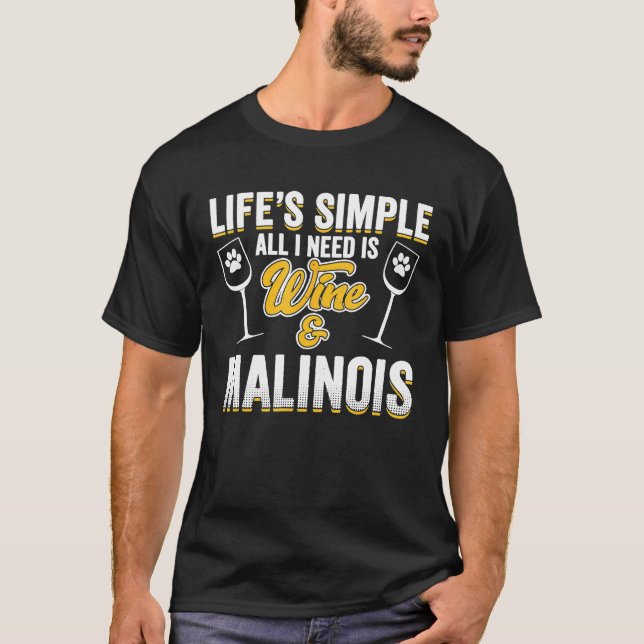 Camiseta Cachorro-Malinois Belga - Canina (Frente)