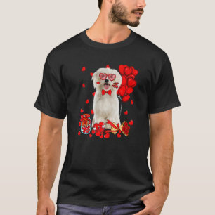 Camiseta Cachorro Maltês Cachorro Engraçado Cachorro Dia de