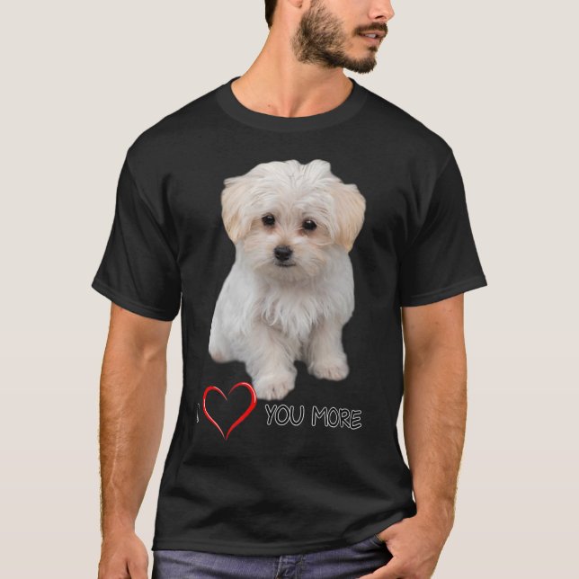 Camiseta Cachorro Maltês Design Puppy Love Cotação (Frente)