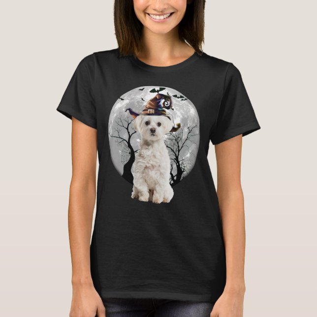 Camiseta Cachorro Maltês E Cachorro De Maçã (Frente)