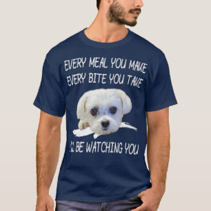 Camiseta Cachorro Maltês Engraçado Ver Proprietário Cita
