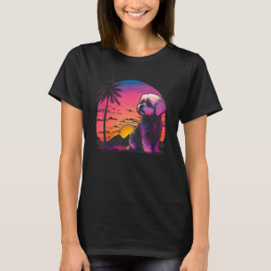 Camiseta Cachorro Maltês Estética Retro
