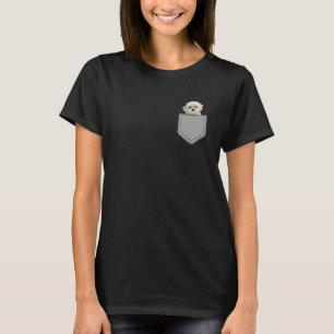 Camiseta Cachorro Maltês Filhote No Seu Bolso