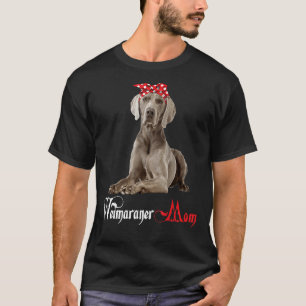 Camiseta Cachorro Mama Puppy Mãe Weimaraner