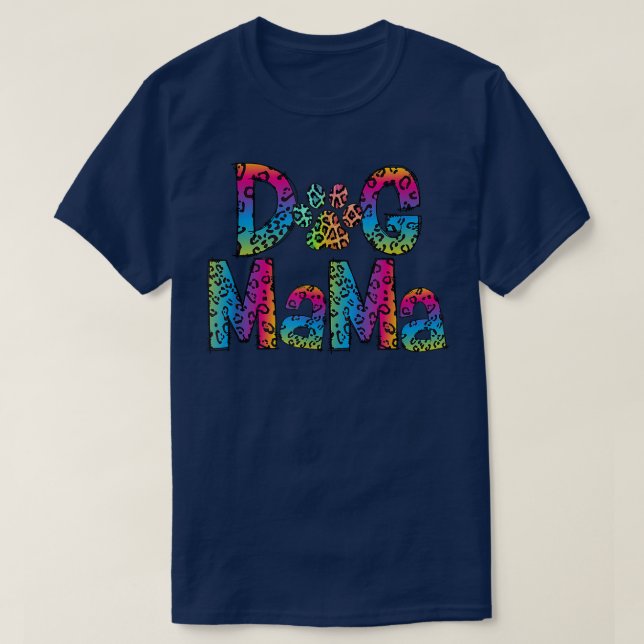 Camiseta Cachorro Mamãe Engraçado Mãe (Frente do Design)