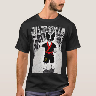 Camiseta Cachorro Marcial - Cão de Caratê - Mestre Pup-Fu