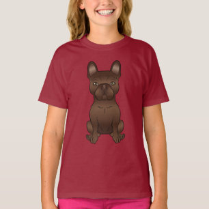 Camiseta Cachorro Marrom francês / Cachorro francês de cart