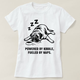 Camiseta Cachorro Mastiff Engraçado Preguiçoso 