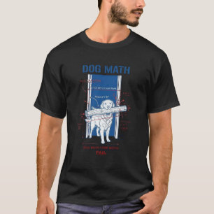 Camiseta Cachorro Matemática Falha Golden Retriever Física 