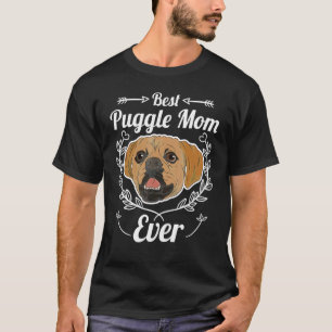 Camiseta Cachorro Melhor Puggle Mãe Já Adorável Animal Raça