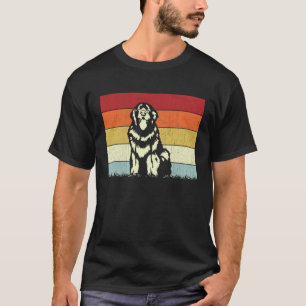 Camiseta Cachorro Meninos Meninas Vintage Cão Terra Nova Re