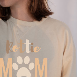 Camiseta Cachorro Mínimo e Bonito Rottweiler Mãe