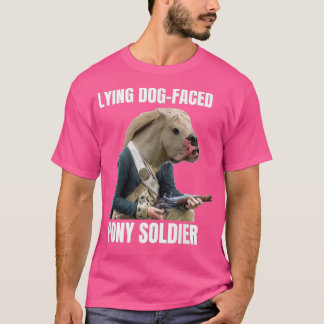 Camiseta Cachorro Moribundo Enfrentado Pôneo Soldado