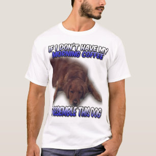Camiseta Cachorro Morning Coffee T Shirt