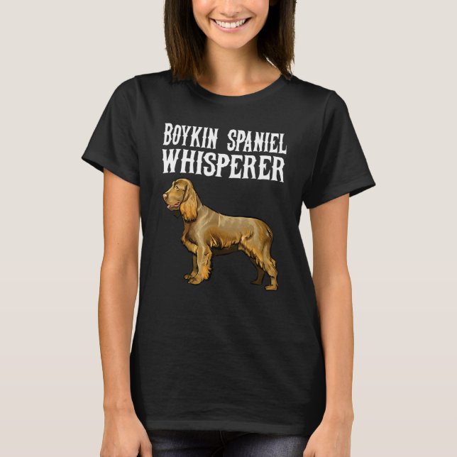 Camiseta Cachorro Murmurador Boykin Spaniel (Frente)