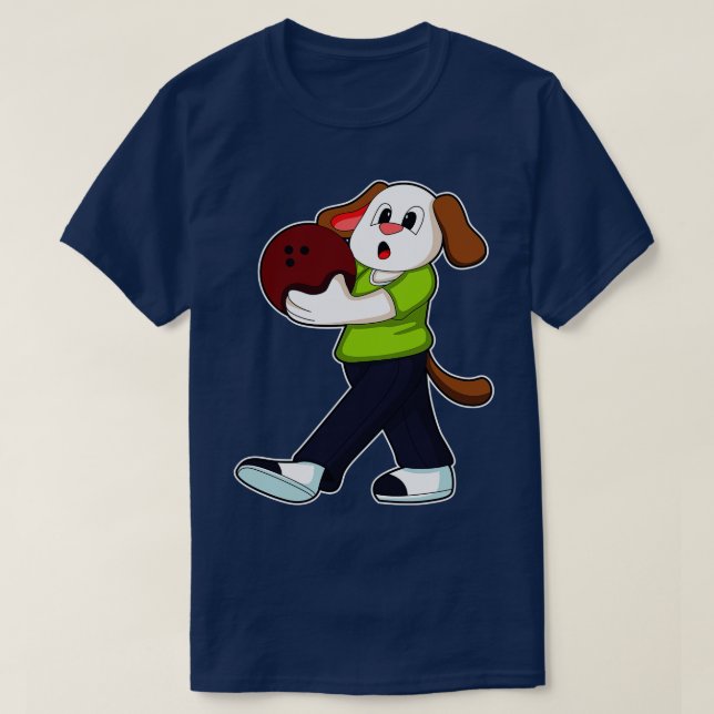 Camiseta Cachorro na Boliche 1 (Frente do Design)