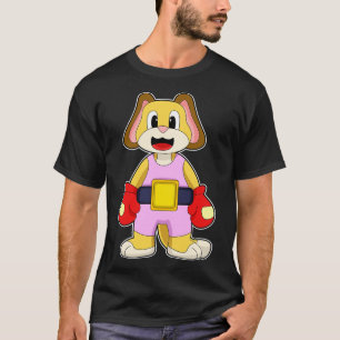 Camiseta Cachorro na caixa com luvas in a box