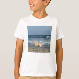 Camiseta Cachorro Na Praia