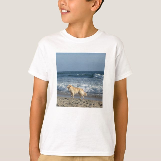 Camiseta Cachorro Na Praia (Frente)