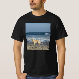 Camiseta Cachorro Na Praia