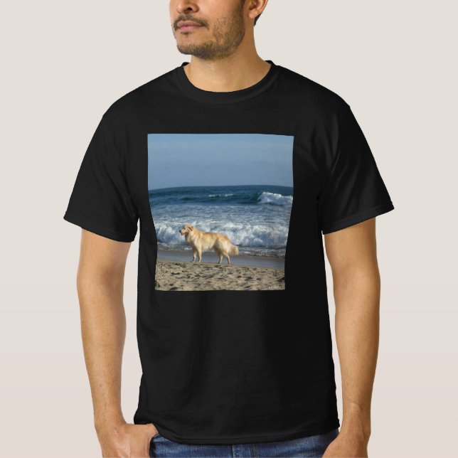 Camiseta Cachorro Na Praia (Frente)