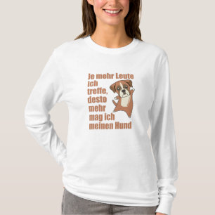 Camiseta Cachorro Não gosta de Pessoas, Cachorros Bonitos