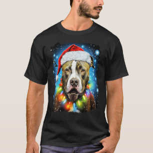 Camiseta Cachorro Natal Pitbull