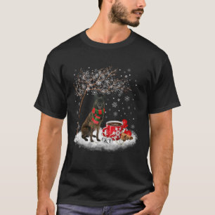 Camiseta Cachorro Neerlandês No Natal Da Neve Xm