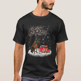 Camiseta Cachorro Neerlandês No Natal Da Neve Xm