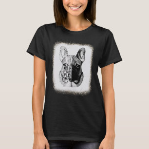 Camiseta Cachorro Negro Adorava Pai Mãe Menina Leopardo Bl