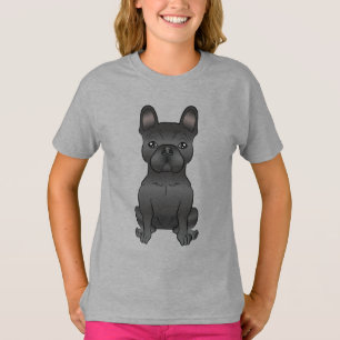 Camiseta Cachorro Negro/Cachorro Francês