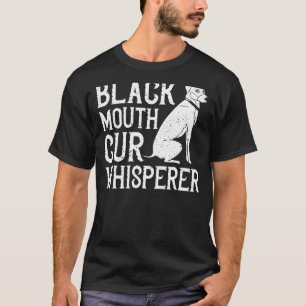 Camiseta Cachorro Negro Cur Cur Cachorro Caçador Cachorro C