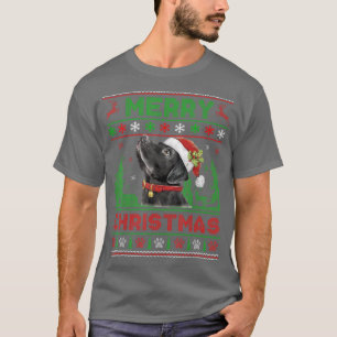 Camiseta Cachorro Negro Engraçado Cachorro Sobre Árvore Luz