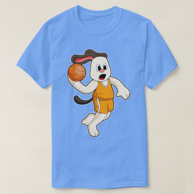 Camiseta Cachorro no basquete (Frente do Design)