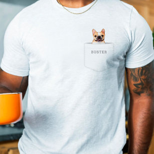 Camiseta Cachorro No Bolso   Foto personalizada de animais 