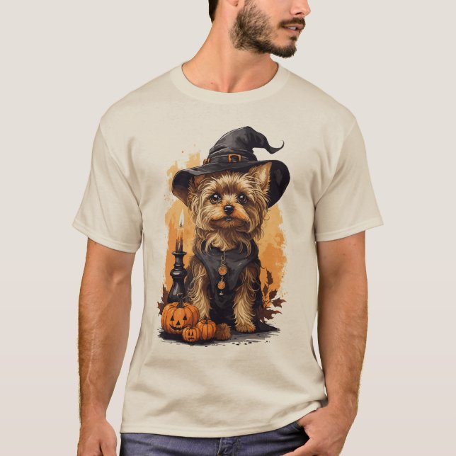 Camiseta Cachorro no Chapéu Negro (Frente)