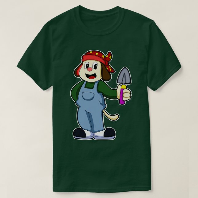 Camiseta Cachorro no Farmer com esteira da Flor (Frente do Design)