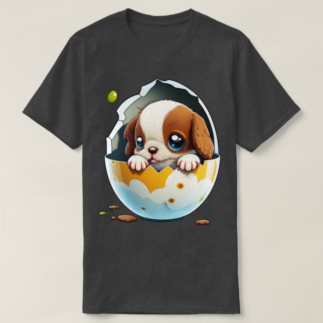 Camiseta Cachorro no ovo 107 (Frente do Design)