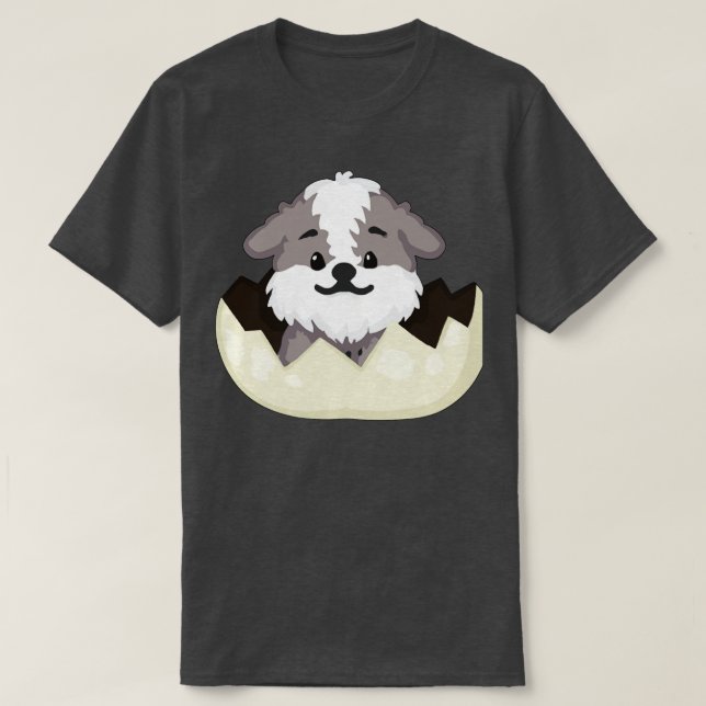 Camiseta Cachorro no ovo 29 (Frente do Design)