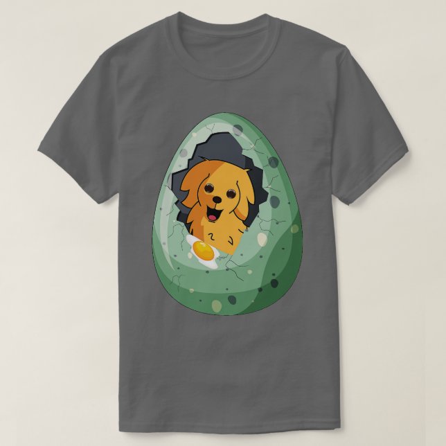 Camiseta Cachorro no óvulo, adesivos engraçados design (Frente do Design)