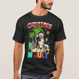 Camiseta Cachorro No Papai Noel, Natal Em Jul