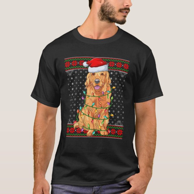 Camiseta Cachorro Noite Feia Ouro Doce Retriever (Frente)