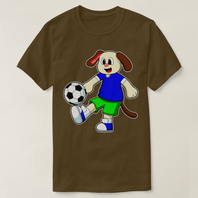 Camiseta Cachorro nos Esportes com Futebol (Frente do Design)