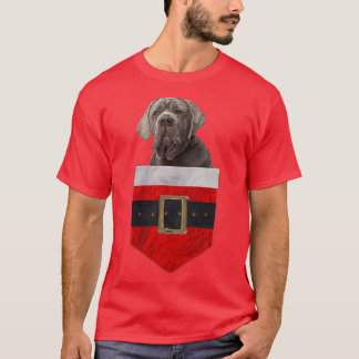 Camiseta Cachorro nos seus Papais noeis Neopolitan Mastiff