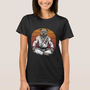 Camiseta Cachorro Novato Funny Brasileiro Jiu Jitsu Retro G