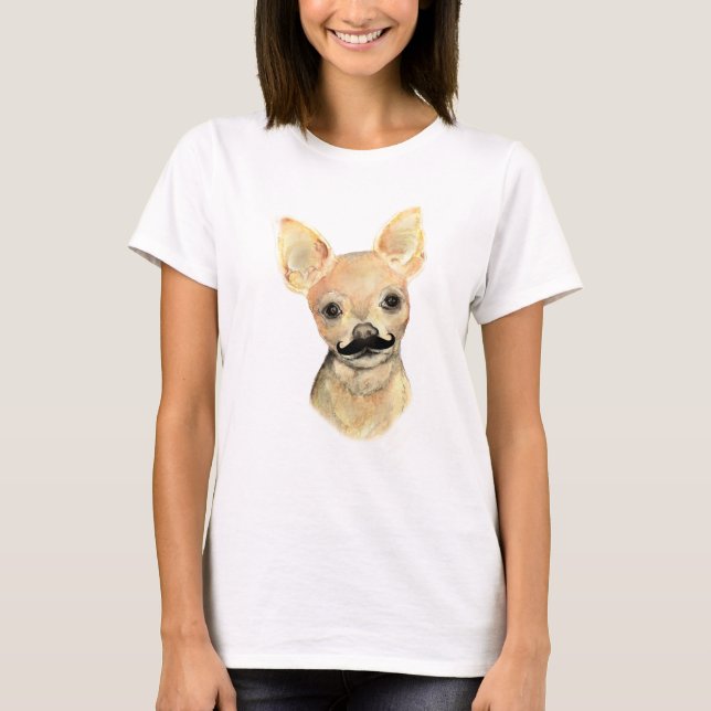 Camiseta Cachorro num Humor Cachorro Bonito (Frente)